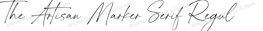 The Artisan Marker Serif Regular字体转换